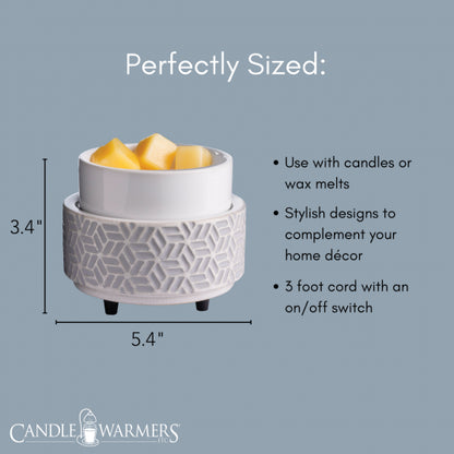 Stone Hexagon 2-In-1 Classic Fragrance Warmer