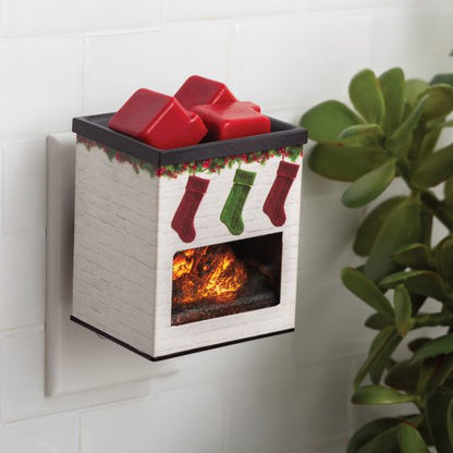 Holiday Fireplace Pluggable Fragrance Warmer