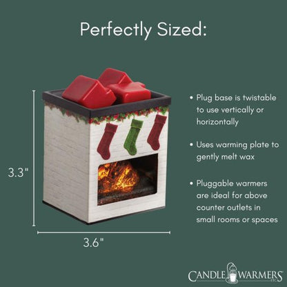 Holiday Fireplace Pluggable Fragrance Warmer