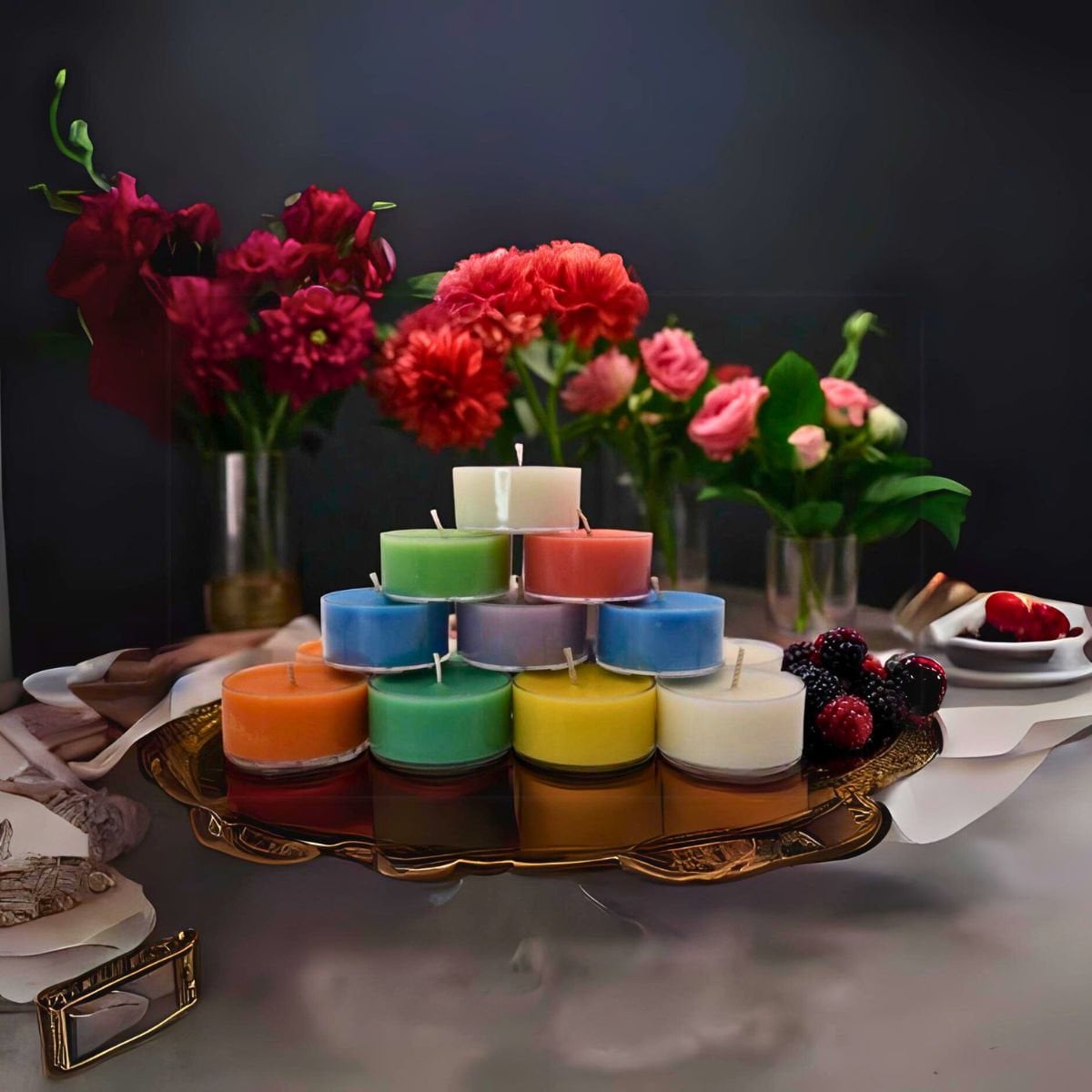 Soy Tea light Candles With Various Flavors